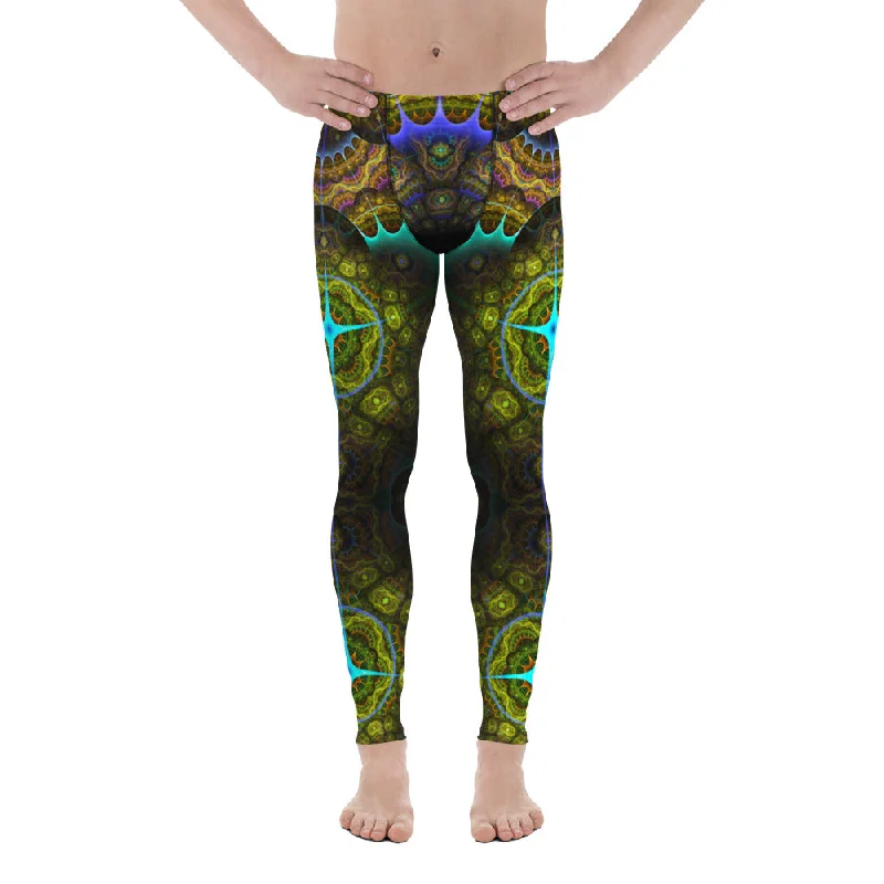 Mens Astrolabe Aqua Leggings