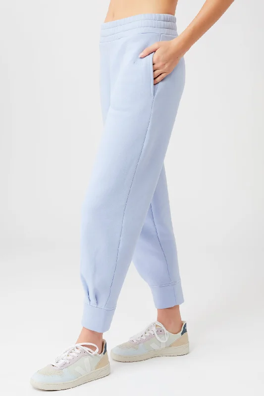 Natural Dye Track Pants (Sky Blue)