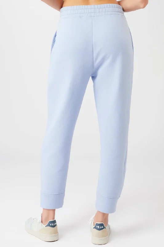 Natural Dye Track Pants (Sky Blue)