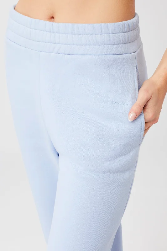 Natural Dye Track Pants (Sky Blue)