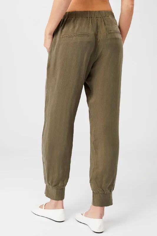 Vegan Silk Pants (Jungle)