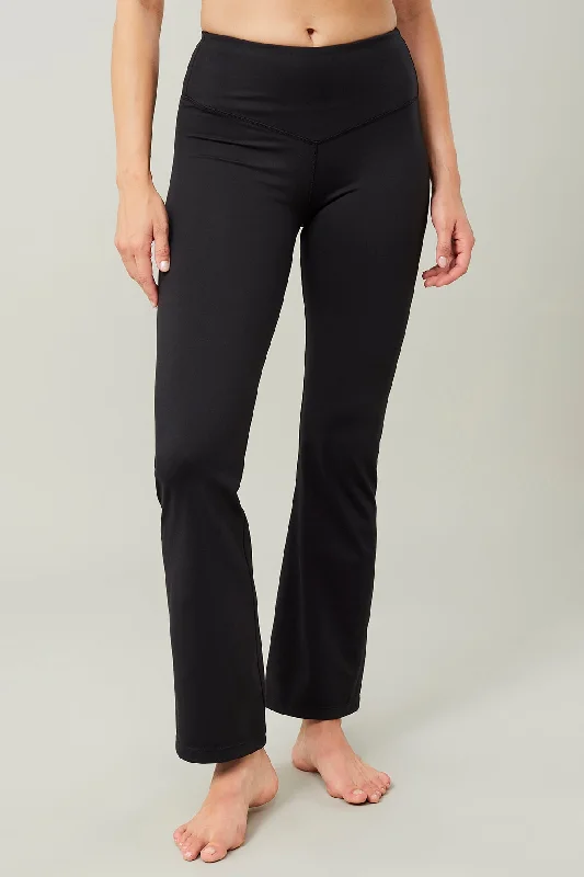 Flared Sport Pants (Black)