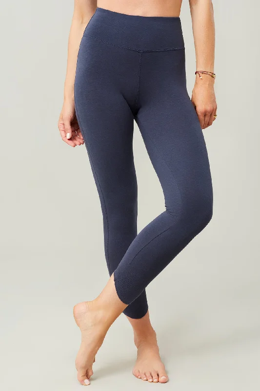 Cropped Waveline Legging (Saphir)