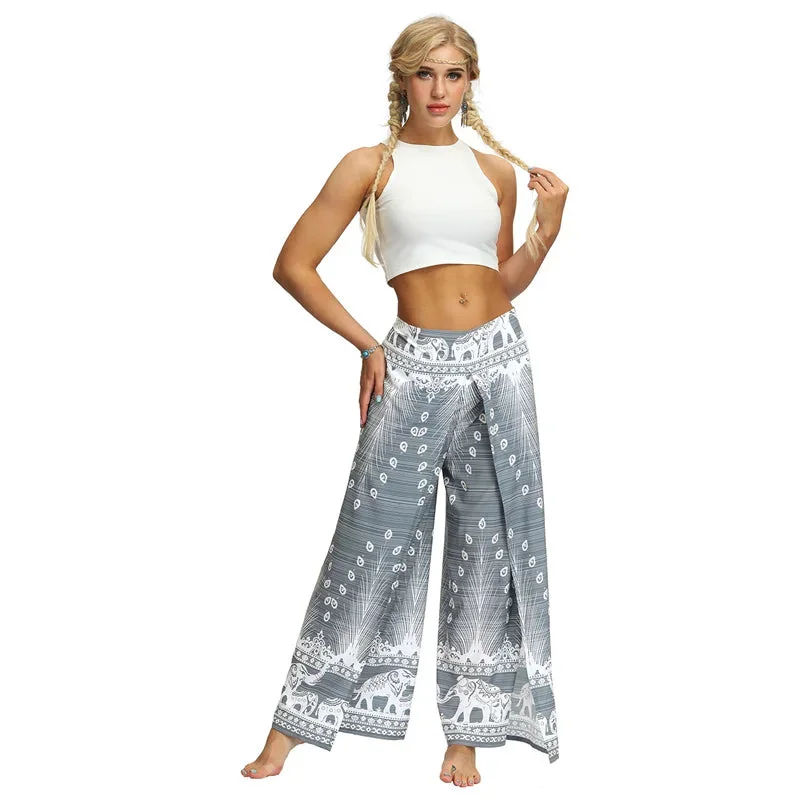 Side Split Boho Yoga Pants