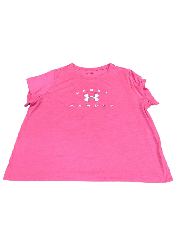 Athletic Top Short Sleeve By Under Armour  Size: 26