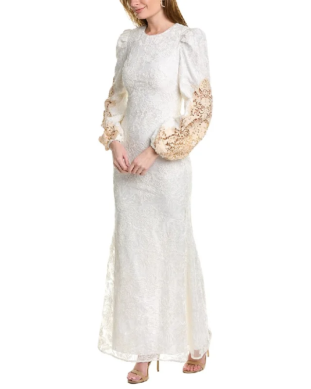 Badgley Mischka Lace Gown