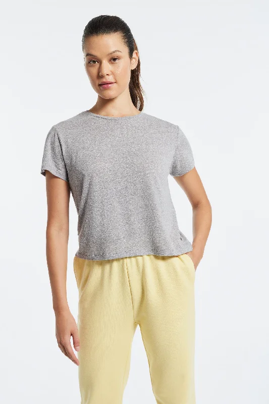 Bowery Boxy Tri-Blend Tee - Heather Grey