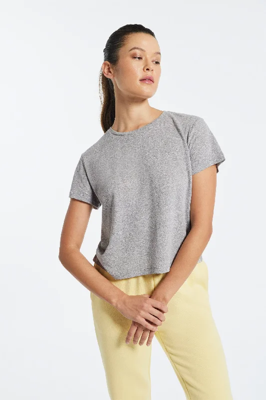 Bowery Boxy Tri-Blend Tee - Heather Grey