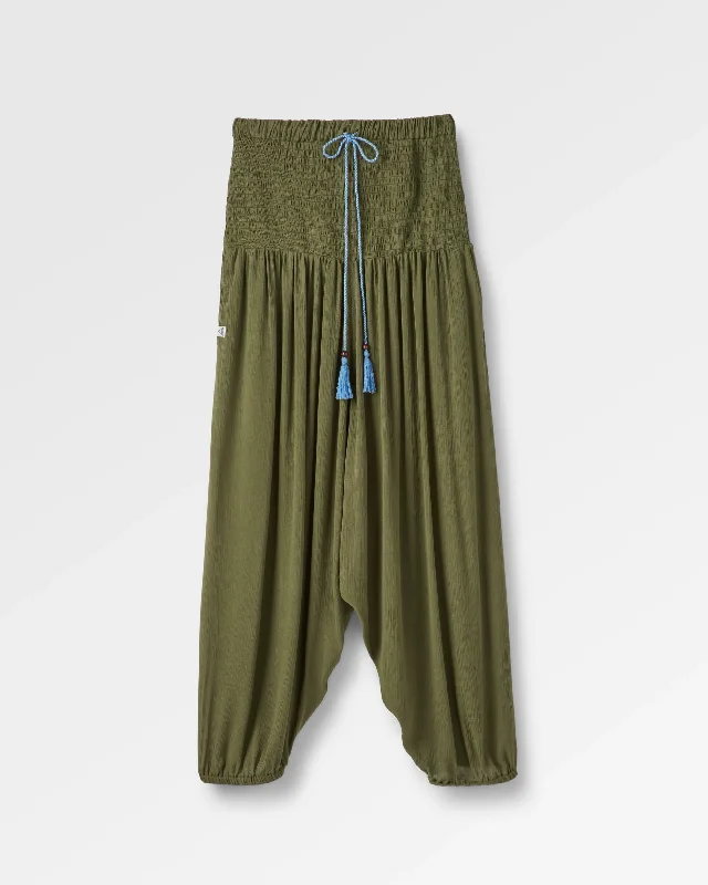 Daylily Loose Pant - Khaki Green