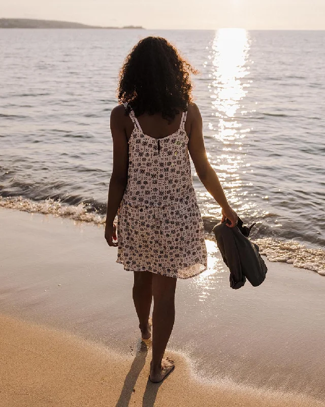 Floaty Layered Dress - Simple Tile Ivory