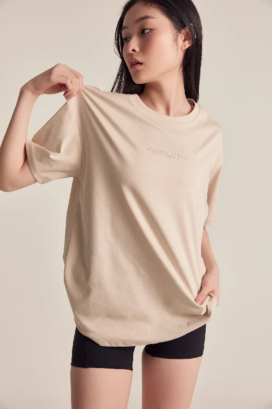 Oversized Tee in Oat