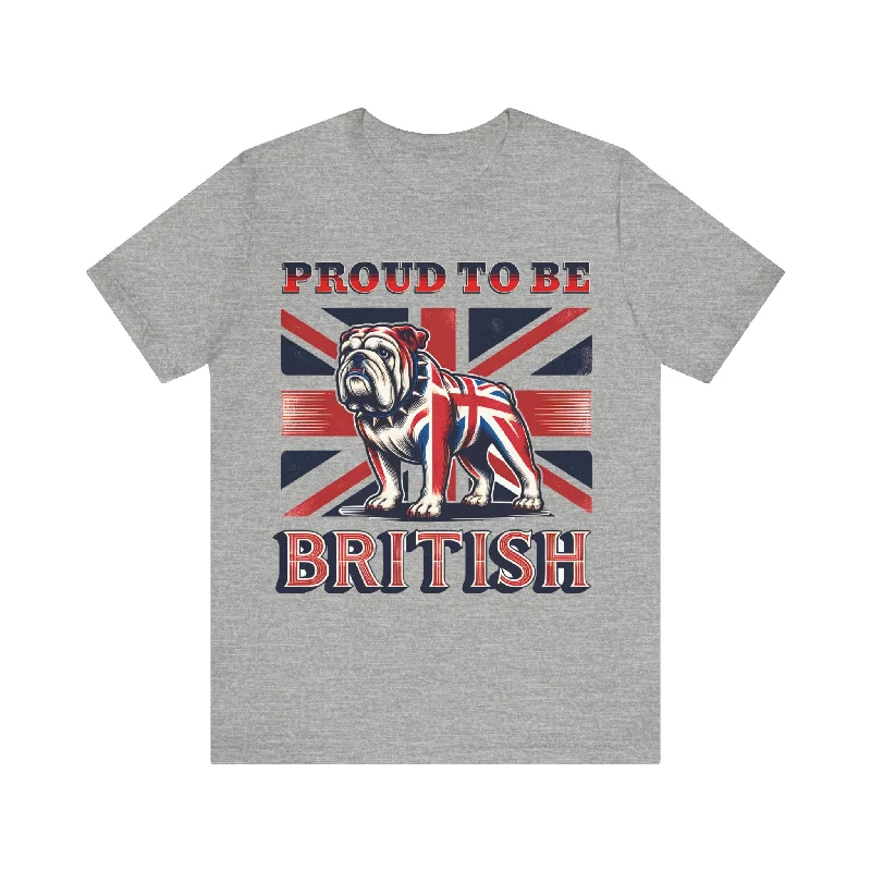 Proud To Be British Jersey Short Sleeve Unisex Tee