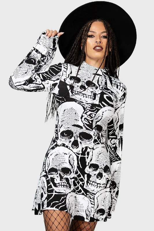 Skeleton Season Mini Dress