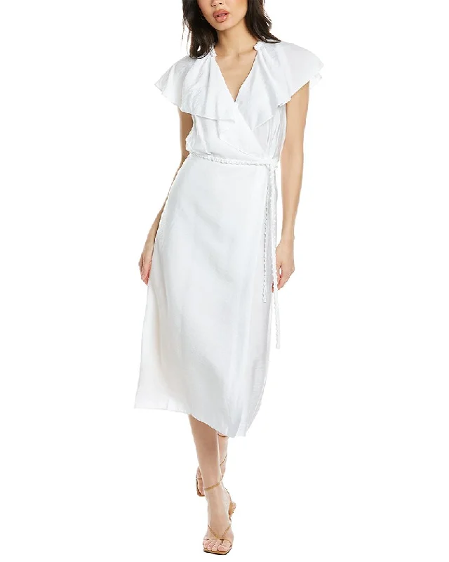 Vince Braided-Belt Wrap Dress