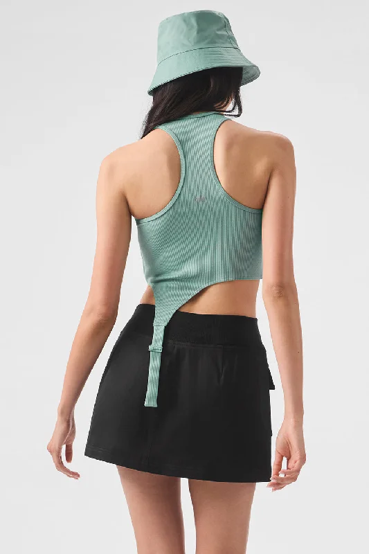 Alosoft Ribbed Revelation Tank - Botanical Green