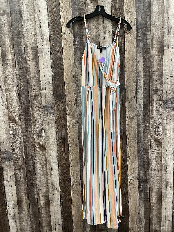 Striped Pattern Jumpsuit Derek Heart, Size S