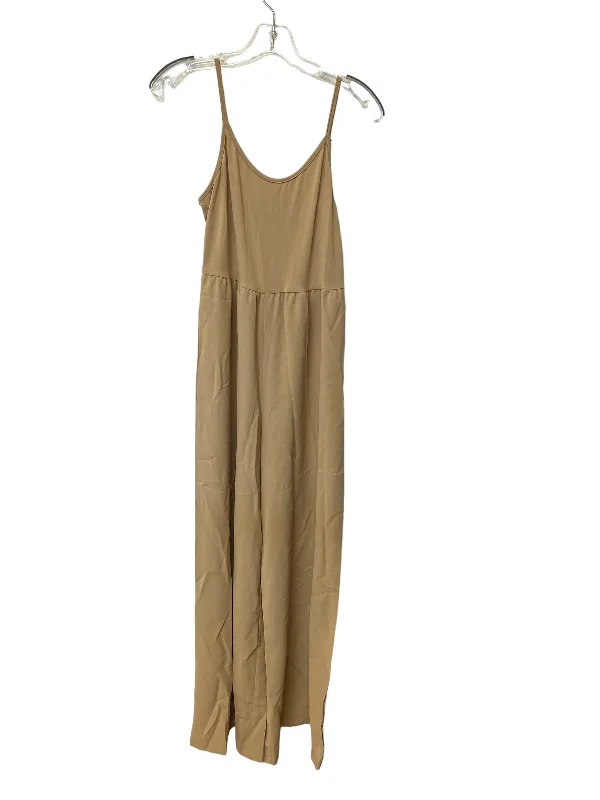 Tan Jumpsuit Clothes Mentor, Size M