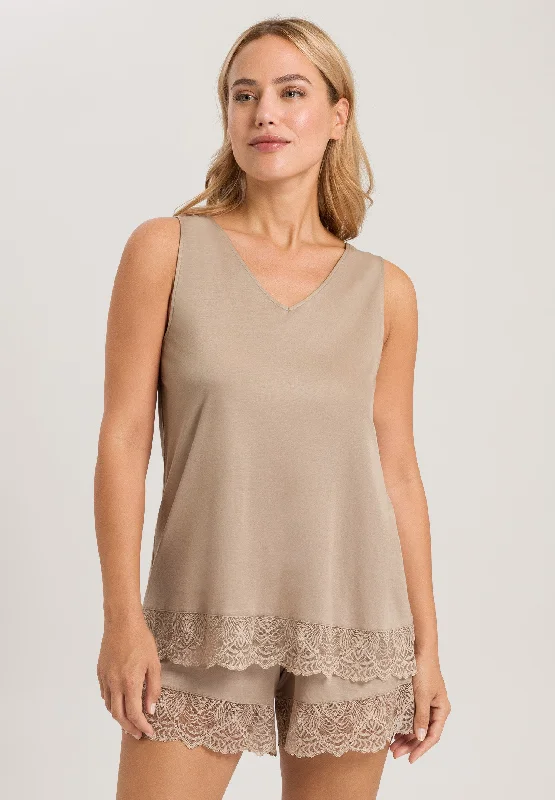 Josephine Short Pajama | Deep Taupe 74939-2828