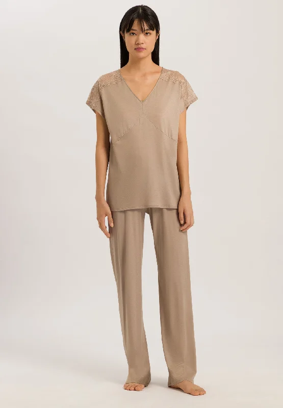 Josephine Short Sleeve Pajama Set | Deep Taupe 74940-2828