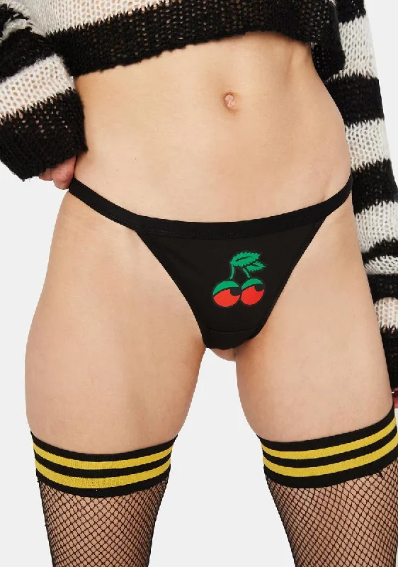 Black Cherry Eyes Thong