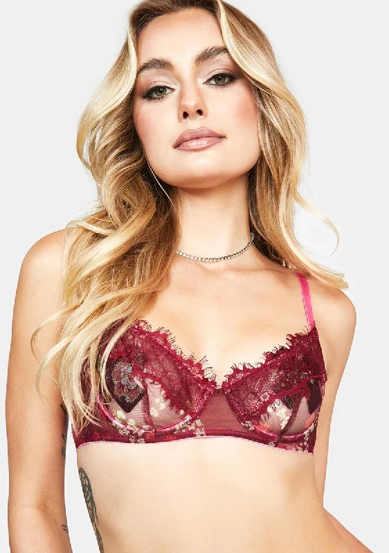 Neve Floral Mesh Triangle Bra