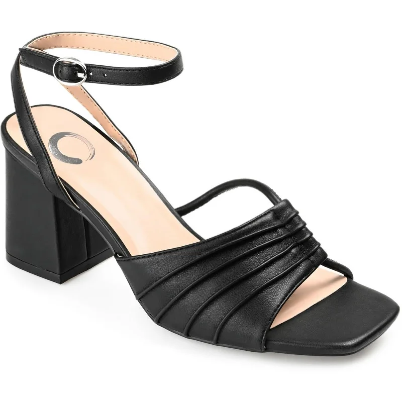 Shillo Womens Faux Leather Ankle Strap